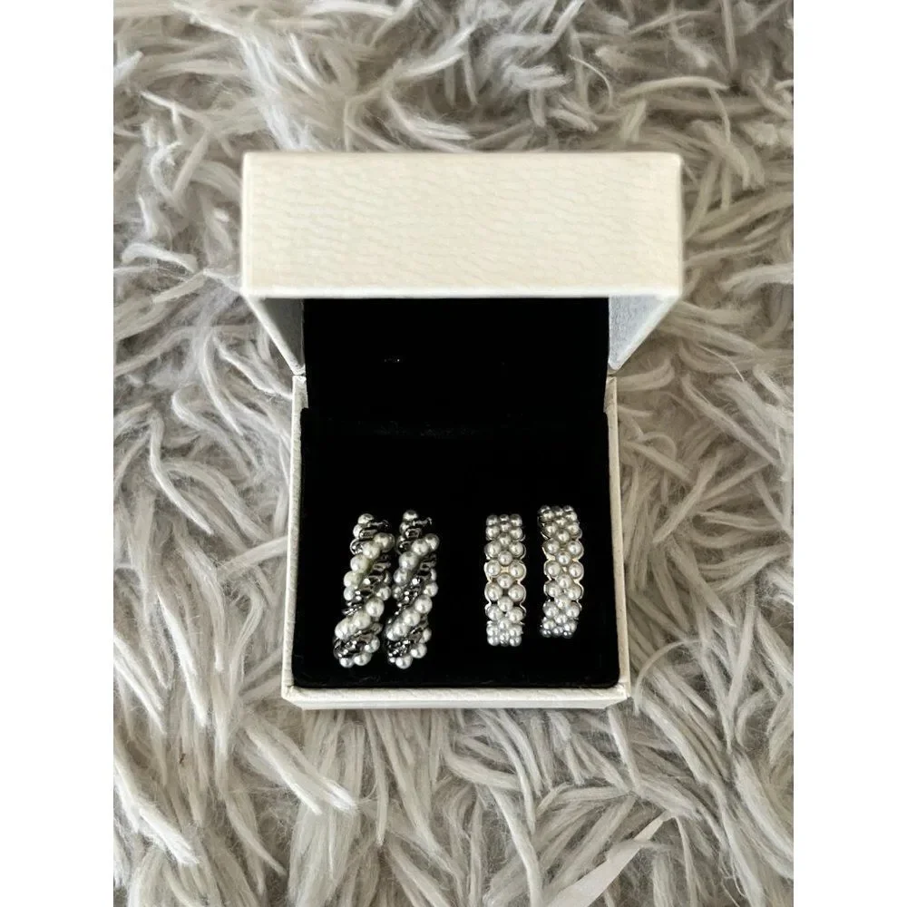 2 Pairs‎ Of Beaded Earrings
